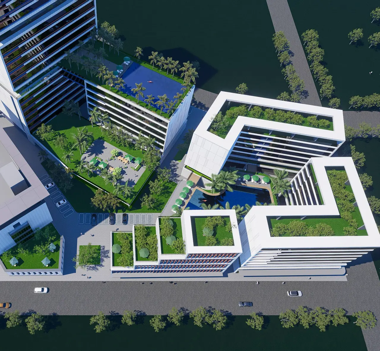 Nature intégrée à l'architecture, signature des projets RWA
