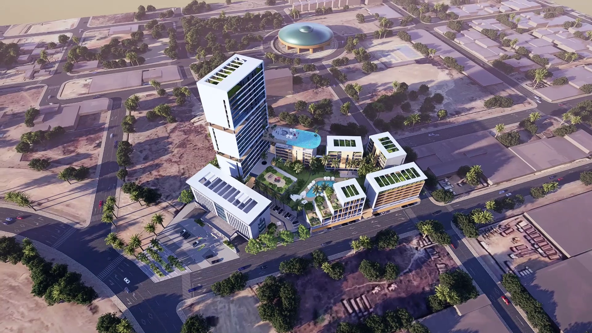 瓦加杜古 ZAFARA Plazza 建筑效果图
